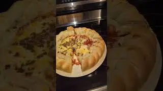 Pappa Murphy's Take N Bake Large 5 Meat Stuffed Pizza!!! #pizza #stuffed #5meat