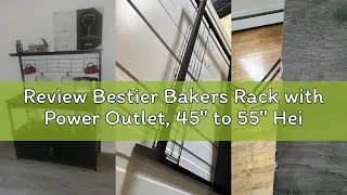 Review Bestier Bakers Rack with Power Outlet, 45