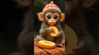 Monkey eating papaya 🐒 #monkey #monkeyvideo #youtubeshorts #funny #animal