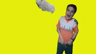Boy Excited For Asteroid