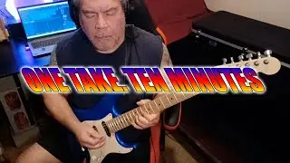 10-Minute One-Take Guitar Solo | Funk Fusion Jam in D Minor