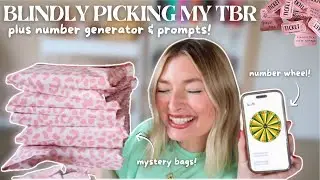 Blindly Picking My TBR!📖🧚|mystery bags, number generator & prompts!