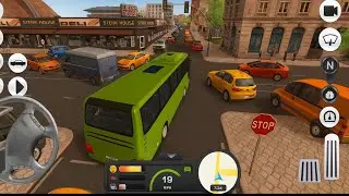 Driving a passenger bus and trying to take a shortcut that didn't work.