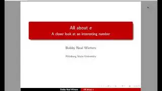 Analysis Lecture 29: All about e
