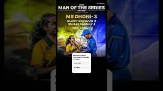 Most man of the series awards in bilateral series! | Cricket Mapping | #msdhoni #viratkohli #shorts