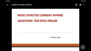 Previous year opsc  prelim environment questions part1