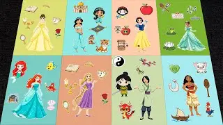 [🔴LIVE NOW🔴] DISNEY PRINCESS STICKER BOOK MAKEOVER | ADVENTURE WITH CINDERELLA, RAPUNZEL & AURORA!
