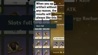 Hack your artifact upgrade like this | #genshinimpact