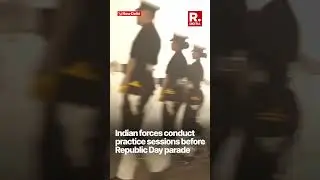 Indian Forces Practice Exercises A Day Before Republic Day Parade