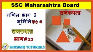 Part 12| समरूपता | Similarity | Class 10 | Hindi Medium | भूमिति | Geometry | Mumbai SSC Board