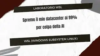 WSL (Windows Subsystem Linux), l'AI spreme il mio datacenter al 99%