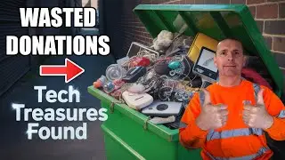 😲INSANE FINDS IN CHARITY DUMPSTERS😲 DUMPSTER DIVING UK