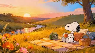 Blossom Study Time with Snoopy 🌸☕ Chill Lofi Beats to Focus & Relax 📚 Calm Spring Music