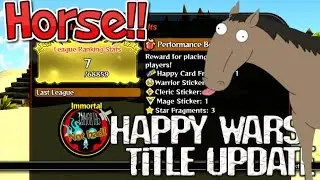 Happy Wars New Title Update Gameplay! - Horses - Item Evolution - New Maps? - Premium Member Pass