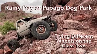Rainy Day at Papago Dog Park: Trying Different Wheels on the Class Two