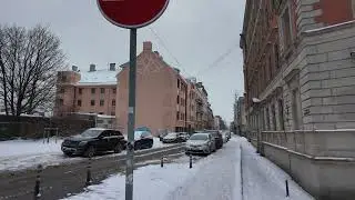 Riga Snow Walk ❄️🇱🇻 City Centre Winter Walking Tour 4K | Latvia 2026