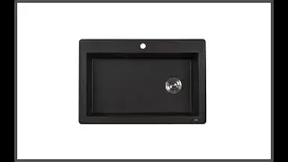 Ruvati 33 x 22 inch Dual Mount Granite Composite Single Bowl Kitchen Sink Review