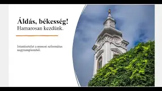 Istentisztelet a monori református nagytemplomból, 2026. január 1-én újév napján 10:00 órakor.