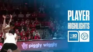 Mimi Colyer Highlights vs. Indiana | Wisconsin Volleyball | 11/09/2025
