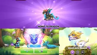 DO YOU HAVE MOMO'TU DRAGON?+ Diamond Dragon breed + Hatching Gemini Beta Dragon mania legends #dml