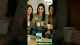Zindagi Stevia = 0 calories, 100% joy 💚