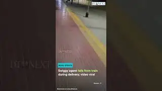Swiggy agent falls from train during delivery; video viral