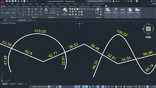 How to display the length between all Intersecting segments at once in AutoCAD (Lisp)