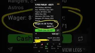 👀Crazy Parlays 4th of July Weekend‼️😂 #parlays #mlbparlays #tennispicks #boxingbets #sportsbetting 🤑