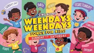 Sunday Monday Weekday Wonderland: Fun Rhymes for Kids Sunday-Saturday song for kids 🎵 #sundaymonday