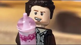 LEGO Man Drinks the Grimace Shake!