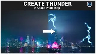 Photoshop Tutorial: How to Create Power Thunder Effect - Realistic Electricity / Lightning Effect
