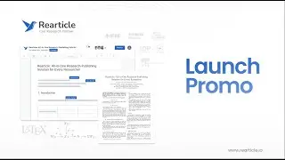 Rearticle - Visual LaTeX Editor | Product Promo