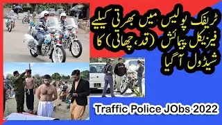 Traffic Assistant Job 2022 Measurement Schedule
