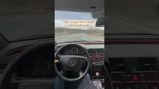 POV: Mercedes W202 C280 🔥 Was ein Fahrgef&uuml;hl 👌 #oldtimer #shorts #w202 #mercedesw202 #youngtimer