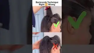 Back-comb technique🤩... #hairstyle  #backcomb #combing #makeup #technique