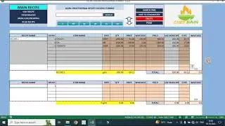 RECIPE COSTING PROFESSIONAL FORMAT in Hindi | How to make recipe | Hotel recipe Costing