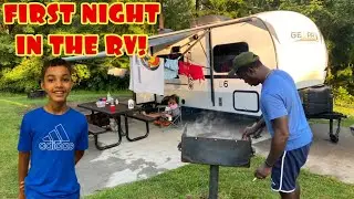 OUR FIRST CAMPING TRIP IN AN RV | Shaw AFB Lake Wateree
