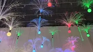 Mica Fiber Optic Lamp Decor Lighting Fiberglass Artificial Coral Sculpture Custom Lighting Solutions