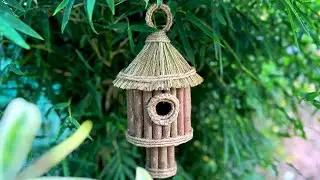 Making bird house with waste materials | How to make bird nest at home | DIY Garden decoration ideas