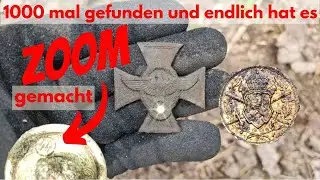 Es hat 1000 Versuche gebraucht, um sie endlich zu finden! Orden der Wehrmacht beim Sondeln