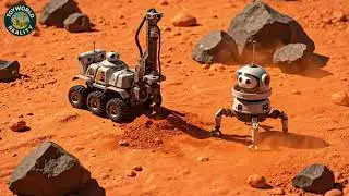 Mars Colony   Tiny Habitat Domes, Rovers, and Robots on Mars