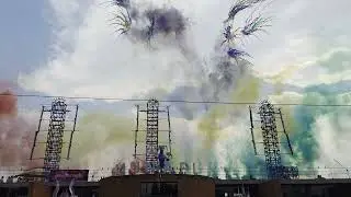 PIROMUSICAL DE DIA, EN LA INAUGURACIÓN DE LA FERIA INTERNACIONAL DE LA PIROTECNIA TULTEPEC 28/2/2025