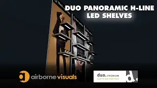 DUO H-Line Illuminated RGB LED Shelving for Modular Trade Show Displays