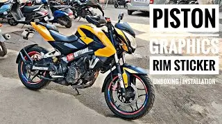 Piston Graphics Rim Stickers Unboxing and Installation | Rim Stickers | Kattysride | Pune Vlogs