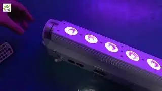 9x18W White Black Shell Indoor Led Battery Wireless Wall Washer Light 6/10CH DMX Control TP-BW0918L