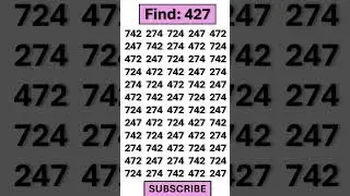 Test your brain with hidden number challenges! #spotthenumber