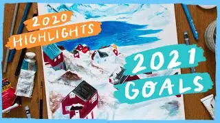 2021 Small Business Goals and 2020 Recap 🌟 | Gouache Speedpaint