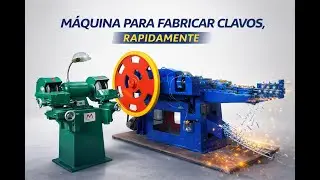 MÁQUINA DE CLAVOS #machine #maquina #acero #clavos #construccion #industry #industria #cnc #making 