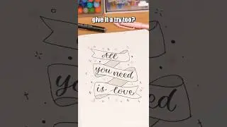 Easy Tips for Creating Hand-Drawn Decorative Ribbons!✨🎨 #shorts