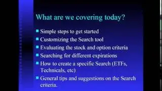 Setting Up The Search Tool
